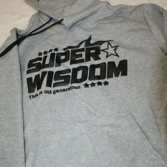 Super Wisdom sweat suit w\drawstring bell bottom pants, Hoodie w\drawstring LG - Picture 2 of 15